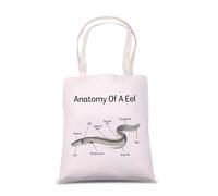 Moray Eel Anatomy Shoulder Bag Eel Lover Gift Marine Biology Eel Tote Bag Moray Eel Theme Gift
