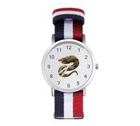 Moray EEL Camouflage Sport Watch for Men Women Nylon Strap Wrist Watch Analog Quartz Watch