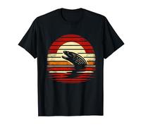 Moray Eel Sunset Retro Style Safari Vintage 70s Fishing T-Shirt
