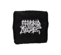 Morbid Angel Embroidered Logo Wristband in Black Morbid Angel Black