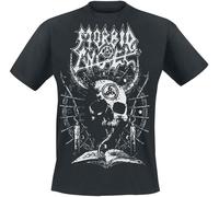 RAZAMATAZ Morbid Angel 'Horned Skull' Black T-Shirt, Black, XL