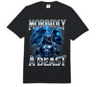Morbidly A Beast Alpha Wolf Meme Weird Unhinged Brain Rot Comfort Colors Adult Heavyweight T-Shirt