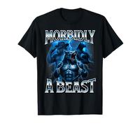 Morbidly A Beast Alpha Wolf Meme Weird Unhinged Brain Rot T-Shirt