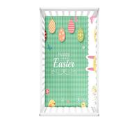 Morbuy 3D Easter Egg Crib Sheets, Cot Bed Sheets, Soft Breathable Microfiber Moses Basket Sheets, Cot Sheets for Boy and Girl, Durable Easy Care Crib Sheets (Green,120x60cm)