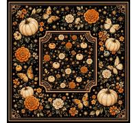 Morbuy 3D Halloween Mahjong Mat Square Table Cover (Pattern 07,80x80cm) | Noise Reduction Game Mat with Anti-Slip Backing for Table Multi-purpose, for Mahjong, Poker, Card & Board Games, Dominoes