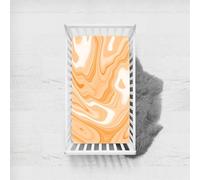 Morbuy 3D Marble Next to Me Crib Sheets, Cot Bed Sheets, Soft Breathable Microfiber Moses Basket Sheets, Cot Sheets for Boy and Girl, Durable Easy Care Crib Sheets (45x90cm,Wheat)