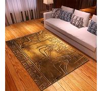 Morbuy Ancient Egypt Rugs Modern Carpets Living Room Rug, Extra Large Size Soft Short Medium Pile Rugs Anti Slip Washable Floor Mats for Bedroom Kids Room Decor (Egyptian mural,80x120cm)