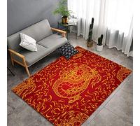 Morbuy Area Rugs Modern Carpets Living Room Rug, 3d Animal Print Extra Large Size Soft Short Pile Rugs Anti Slip Washable Floor Mats for Bedroom Kids Room Decor (Chinese dragon,50x80cm)