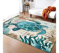 Morbuy Area Rugs Modern Carpets Living Room Rug, Animal Print, Extra Large Size Soft Short Pile Rugs Non Shedding Anti Slip Washable Floor Mats for Bedroom Kids Room Decor (50x80cm,Sea turtle)