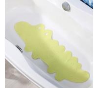 Morbuy Bath Tub Shower Mat Non Slip, Bath Mat Extra Long, Bathtub Mats with Suction Cups, Textured Surface, TPR Bathroom Mats (green crocodile,95x34.5cm)
