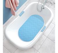 Morbuy Bath Tub Shower Mat Non Slip, Silicone Bathtub Mats with Suction Cups, for Elderly Children, Textured Surface, Bathroom Accessories (blue,42x25cm)
