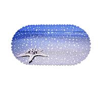 Morbuy Bathroom Shower Mat Anti-slip Mat, PVC Mildew Resistant Non-slip Anti-Bacterial 3d Starfish Shell Safety Mats with Suction, for Shower or Tub, Bathtub Mat (35 * 70cm,purple)