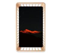 Morbuy Cot Bed Sheets, Bedside Cribs Fitted Sheets Newborn Pram Sheets Fitted, Microfiber Cot Bed Mattress Protector, Bassinet Sheets, Easy Care (Mountain Sunrise,120x60x20cm)