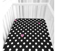 Morbuy Cot Bed Sheets, Crib Sheets for Boy and Girl, 3D Polka Dot Baby Bed Fitted Sheets Soft Breathable Crib Sheets for Baby, Cosy Durable and Easy Care Cot Sheets (White,120x60cm)