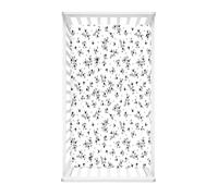 Morbuy Crib Sheets, 3D Floral Pattern Cot Bed Sheets, Soft Breathable Microfiber Moses Basket Sheets, Cot Sheets for Boy and Girl, Durable Easy Care Crib Sheets (Gray,95x65cm)