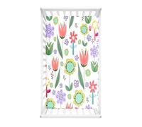 Morbuy Crib Sheets, 3D Floral Pattern Cot Bed Sheets, Soft Breathable Microfiber Moses Basket Sheets, Cot Sheets for Boy and Girl, Durable Easy Care Crib Sheets (Colorful,85x51cm)