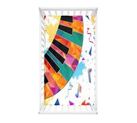 Morbuy Crib Sheets, 3D Piano Keyboard Print Cot Bed Sheets, Soft Breathable Microfiber Moses Basket Sheets, Cot Sheets for Boy and Girl, Durable Easy Care Crib Sheets (Colorful,160x80cm)