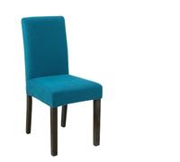 Morbuy Dining Chair Covers Jacquard Solid Color Stretch High Back Dining Chair Slipcovers for Home, Garden, Restaurant, Hotel, Removable Washable Decoration Seat Cover (2 pcs,Turquoise)