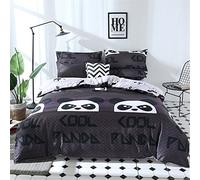 Morbuy Duvet Cover Bedding Set Non Iron Duck Rabbit Mermaid Cat Dog Whale Cartoon Animal Print Style, 2 x Pillowcases 1 x Quilt Case for Kids Child Teens Single Double King Size Bed, Machine Washable