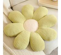 Morbuy Flower Pillow Cute Daisy Petals Cushion, Soft Fluffy Plush Floor Seating Cushion, Sofa Chair Car Seat Pad Aesthetic Throw Pillow Girls Bedroom Living Room Decor (Green,50cm/19.7inch)