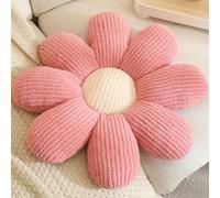 Morbuy Flower Pillow Cute Daisy Petals Cushion, Soft Fluffy Plush Floor Seating Cushion, Sofa Chair Car Seat Pad Aesthetic Throw Pillow Girls Bedroom Living Room Decor (Pink,60cm/23.6inch)