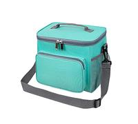 Morbuy Foldable Cool Bag Waterproof Reusable Cooler Bag Outdoor Picnic Bag Insulated Cold Hot, 12L Cool Bags for Lunch,Picnic,Camping,Beach,BBQ,Delivery (12L,Turquoise)
