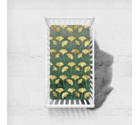 Morbuy Jacquard Pattern Next to Me Crib Sheets, Breathable Microfiber Moses Basket Sheets, Soft Cot Bed Sheets, Travel Cot Sheets for Boy and Girl, Easy Care Crib Sheets (Green,120x60cm)