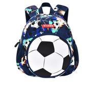 Morbuy Kids School Backpack Boys Girls, Football Print Black Travel School Bags, Laptop Backpack for Teenage Men Womens Lightweight Water Resistant Bookbag College Daypack (Blue,S)