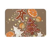 Morbuy Kitchen Rug Washable, Christmas Modern Non-Slip Door Mat Rug, Waterproof and Quick Drying Carpet for Kitchen Living Room Laundry Room Sink Entryway Hallways (Delicious Cookies,40x60cm)