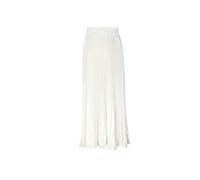 Morbuy Long Skirts for Women Metallic Luster Elastic Waist Organ Skirt High Waist Maxi Pleated Skirt. (White)