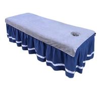 Morbuy Massage Bed Cover with Face Hole, Beauty Bed Cover Sheet, Washable Soft Absorbent Towel Suitable for SPA Massage Table Lashbed, Salons SPA Therapists (Light Gray,100x200cm)