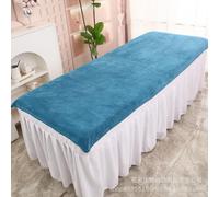 Morbuy Massage Bed Cover Without Face Hole, Soft Beauty Bed Cover Sheet Washable Soft Absorbent Towel, Suitable for Bath SPA Massage Table Lashbed, Salons SPA Therapists (Peacock Blue,120x210cm)