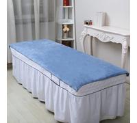 Morbuy Massage Bed Cover Without Face Hole, Soft Beauty Bed Cover Sheet Washable Soft Absorbent Towel, Suitable for Bath SPA Massage Table Lashbed, Salons SPA Therapists (Grayish Blue,100x200cm)