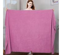 Morbuy Massage Bed Cover Without Face Hole, Super Absorbent Soft Beauty Bed Cover Sheet Washable Soft Absorbent Towel for Bath SPA Massage Table Lashbed, Salons SPA (Coral Purple,90x190cm)