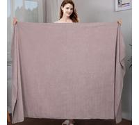 Morbuy Massage Bed Cover Without Face Hole, Super Absorbent Soft Beauty Bed Cover Sheet Washable Soft Absorbent Towel for Bath SPA Massage Table Lashbed, Salons SPA (Gray Brown,90x190cm)