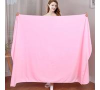 Morbuy Massage Bed Cover Without Face Hole, Super Absorbent Soft Beauty Bed Cover Sheet Washable Soft Absorbent Towel for Bath SPA Massage Table Lashbed, Salons SPA (Light Pink,180x200cm)