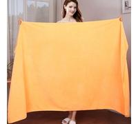 Morbuy Massage Bed Cover Without Face Hole, Super Absorbent Soft Beauty Bed Cover Sheet Washable Soft Absorbent Towel for Bath SPA Massage Table Lashbed, Salons SPA (Yellow,180x200cm)