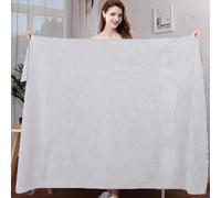 Morbuy Massage Bed Cover Without Face Hole, Super Absorbent Soft Beauty Bed Cover Sheet Washable Soft Absorbent Towel for Bath SPA Massage Table Lashbed, Salons SPA (Light Gray,90x190cm)
