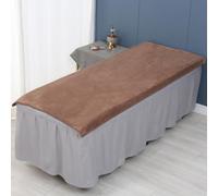 Morbuy Massage Bed Cover Without Face Hole, Super Absorbent Soft Beauty Bed Cover Sheet Washable Soft Absorbent Towel for Bath SPA Massage Table Lashbed, Salons SPA (Coffee,200x100cm)