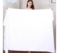 Morbuy Massage Bed Cover Without Face Hole, Super Absorbent Soft Beauty Bed Cover Sheet Washable Soft Absorbent Towel for Bath SPA Massage Table Lashbed, Salons SPA (White,100x200cm)