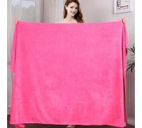 Morbuy Massage Bed Cover Without Face Hole, Super Absorbent Soft Beauty Bed Cover Sheet Washable Soft Absorbent Towel for Bath SPA Massage Table Lashbed, Salons SPA (Pink,120x200cm)