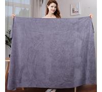 Morbuy Massage Bed Cover Without Face Hole, Super Absorbent Soft Beauty Bed Cover Sheet Washable Soft Absorbent Towel for Bath SPA Massage Table Lashbed, Salons SPA (Dark Gray,100x200cm)