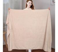 Morbuy Massage Bed Cover Without Face Hole, Super Absorbent Soft Beauty Bed Cover Sheet Washable Soft Absorbent Towel for Bath SPA Massage Table Lashbed, Salons SPA (Khaki,90x190cm)