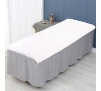 Morbuy Massage Bed Cover Without Face Hole, Super Absorbent Soft Beauty Bed Cover Sheet Washable Soft Absorbent Towel for Bath SPA Massage Table Lashbed, Salons SPA (White,190x90cm)