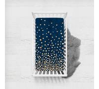 Morbuy Next to Me Crib Sheets, 3D Dot Cot Bed Sheets, Soft Breathable Microfiber Moses Basket Sheets, Cot Sheets for Boy and Girl, Durable Easy Care Crib Sheets (Blue,120x60cm)