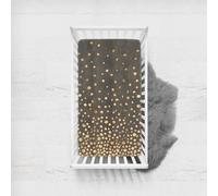 Morbuy Next to Me Crib Sheets, 3D Dot Cot Bed Sheets, Soft Breathable Microfiber Moses Basket Sheets, Cot Sheets for Boy and Girl, Durable Easy Care Crib Sheets (Brown,120x60cm)