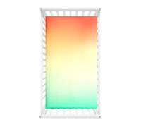 Morbuy Next to Me Crib Sheets, 3D Gradient Print Cot Bed Sheets, Soft Breathable Microfiber Moses Basket Sheets, Cot Sheets for Boy and Girl, Durable Easy Care Crib Sheets (Orange,85x51cm)