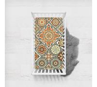 Morbuy Next to Me Crib Sheets, Bohemian Style Cot Bed Sheets, Soft Breathable Microfiber Moses Basket Sheets, Cot Sheets for Boy and Girl, Durable Easy Care Crib Sheets (Orange,45x90cm)