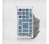 Morbuy Next to Me Crib Sheets, Bohemian Style Soft Microfiber Moses Basket Sheets, Breathable Cot Bed Sheets, Travel Cot Sheets for Boy and Girl, Easy Care Crib Sheets (Teal,75x33cm)