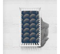Morbuy Next to Me Crib Sheets, Cot Bed Sheets, Soft Breathable Microfiber Moses Basket Sheets, Cot Sheets for Boy and Girl, Durable Easy Care Crib Sheets (Blue 2,80x160cm)
